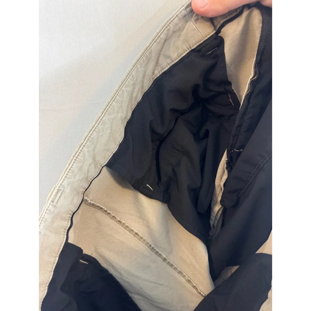 Lululemon Commission Pant Classic Tan Khaki Mens 38X30 Tapered Chino Trouser